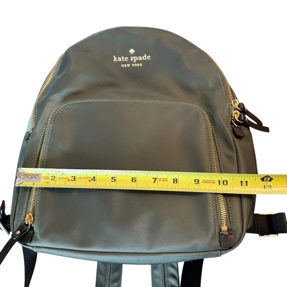 KATE SPADE NEW YORK GREEN NYLON BACKPACK